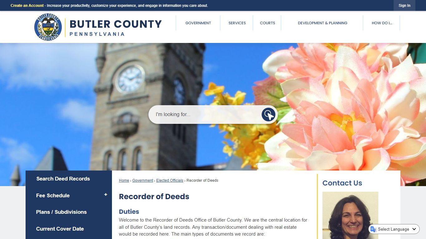 Recorder of Deeds | Butler County, PA